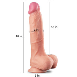 LoveToy Nature Cock Gode réaliste Uppy King Size Nature Cock 19 x 5cm